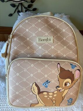 Primark Bambi Backpack, 2 pc Makeup Bag & Phone case bag